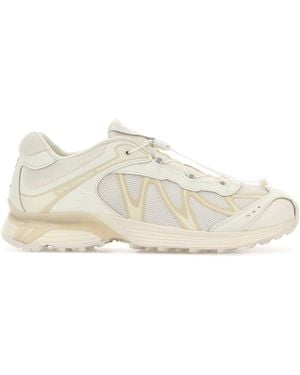 Salomon Two-tone Multicolor Mesh And Synthetic Leather Xt-whisper Sneakers - White