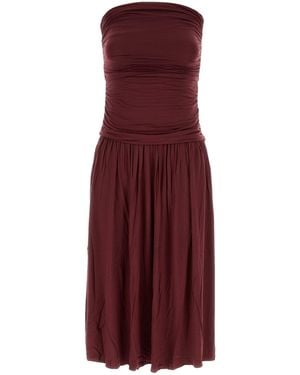 GIMAGUAS Abito Fortuna in jersey bordeaux - Viola