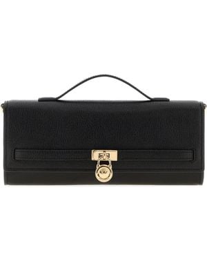 MICHAEL Michael Kors Black Leather Medium Hamilton Moderne Handbag