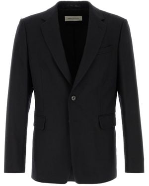 Dries Van Noten Giacca Blaine in lana nera - Nero