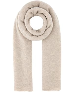 LeKasha Sand Cashmere Meribel Scarf - Natural