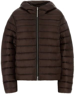Jil Sander Brown Nylon Down Jacket