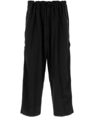 Yohji Yamamoto Black Cotton Pant