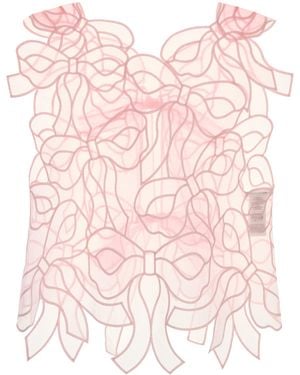Cecilie Bahnsen Pink Organza Top