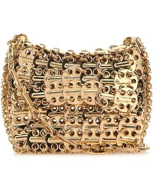 Rabanne Gold Chain Mail Shoulder Bag - Natural