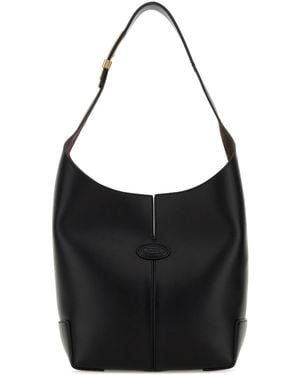 Tod's Leather Bucket Bag - Black