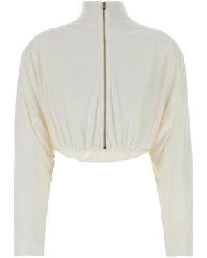 Alaïa White Viscose Blend Jacket