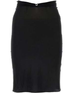 Coperni Midi Skirt Triangle - Black