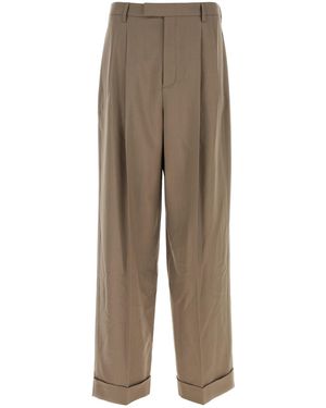 Valentino Garavani Cappuccino Wool Pant - Natural