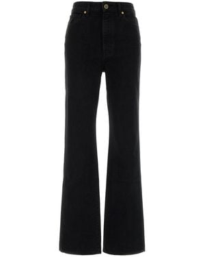KHAITE Black Denim Danielle Jeans