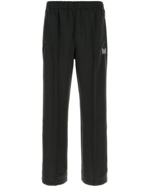 Needles Black Polyester joggers