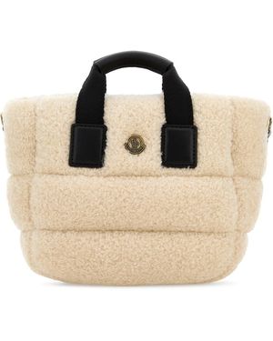 Moncler Ivory Teddy Caradoc Handbag - Multicolour