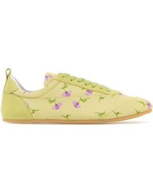 Jil Sander Printed Canvas Etage Sneakers - Yellow