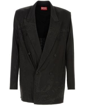 DIESEL Stretch Acetate J-Pekka Blazer - Black