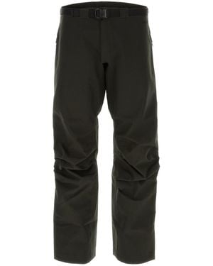 GR10K Dark Green Wool Pant - Black