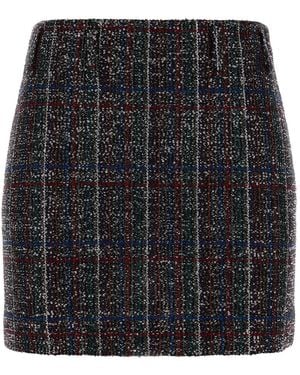 Missoni Embroidered Viscose Blend Mini Skirt - Black