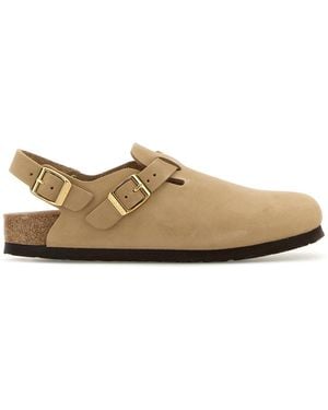 Birkenstock Sand Suede Tokyo Slippers - Brown