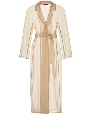 Max Mara Cappotto Duomo in organza beige - Neutro