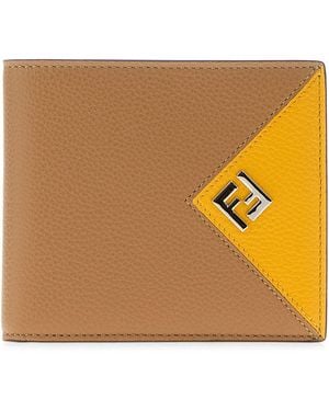 Fendi Portafoglio Lui in pelle beige - Multicolore