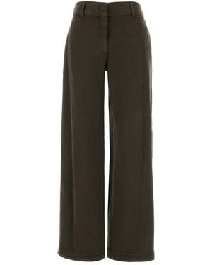 PT Torino Brown Lyocell Blend Nicole Palazzo Pant - Black
