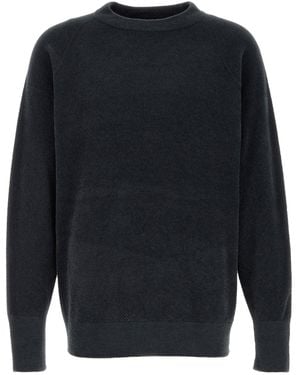 Goldwin Charcoal Polyester Jumper - Blue