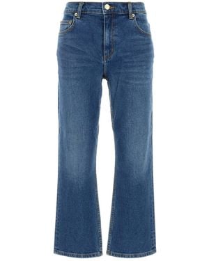 Tory Burch Cropped Flared Jeans - Blue