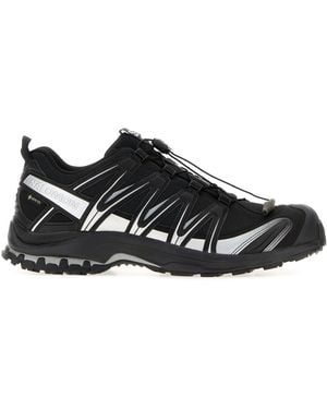 Salomon Black Mesh And Synthetic Leather Xa Pro 3d Trainers