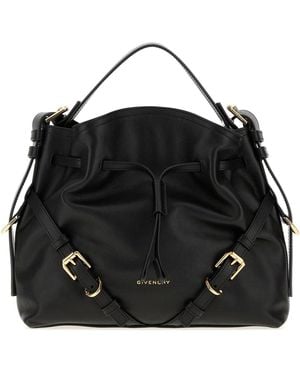 Givenchy Leather Small Voyou Bucket Bag - Black