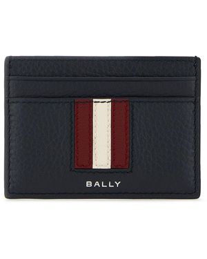 Bally Portacarte in pelle blu - Nero
