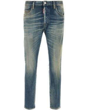 DSquared² Stretch Denim Skater Jeans - Blue