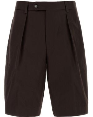 BOSS Black Cotton Bermuda Shorts