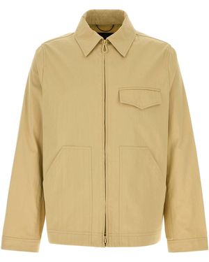 Paltò Beige Cotton Blend Dante Jacket - Natural