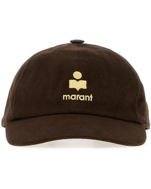 Isabel Marant Chocolate Cotton Tomas Baseball Cap - Brown