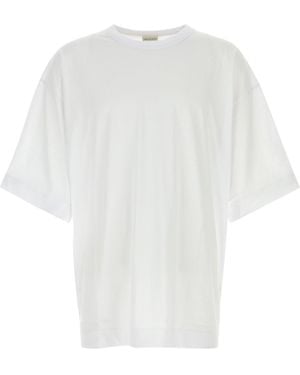 Dries Van Noten T-shirt oversize Hein in cotone bianco