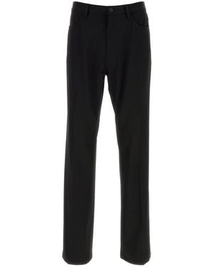 Balenciaga Black Stretch Wool Pant