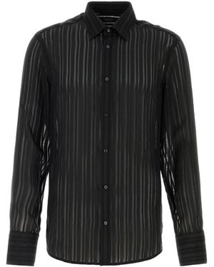 Gucci Camicia in seta nera - Nero