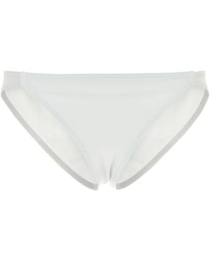 Eres Ivory Stretch Nylon Coulisse Bikini Bottom in White