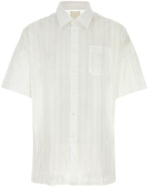 Givenchy Striped Chiffon Shirt - White