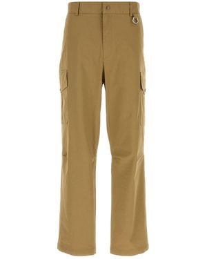 Moncler Beige Stretch Cotton Cargo Pant - Natural