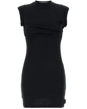 Alexander Wang Stretch Cotton Mini Dress - Black