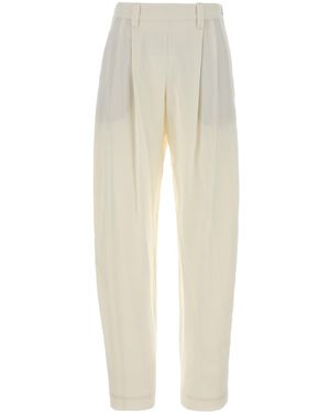 Brunello Cucinelli Crepe Pant - White