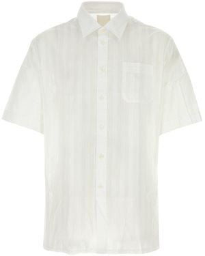 Givenchy Striped Chiffon Shirt - White