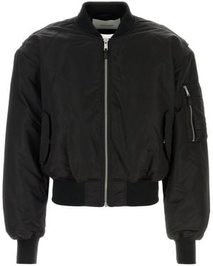 Entire studios Black Nylon Bomber Jacket