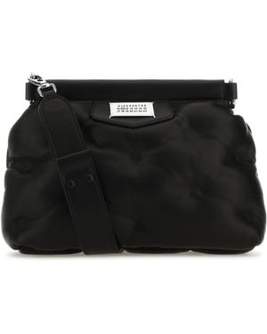 Maison Margiela Black Nappa Leather Small Glam Slam Classique Crossbody Bag