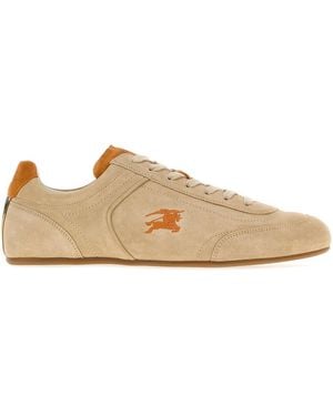 Burberry Logo Trainers - Brown