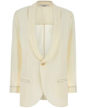 Philosophy Di Lorenzo Serafini Ivory Polyester Blend Blazer - White