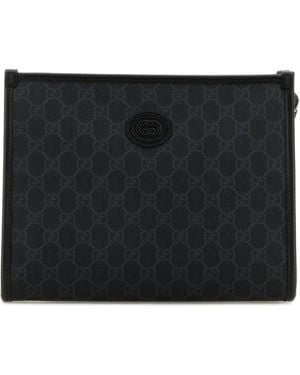 Gucci Beauty case in tessuto GG Supreme - Nero