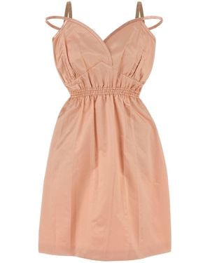 Miu Miu Abito in raso salmone - Rosa