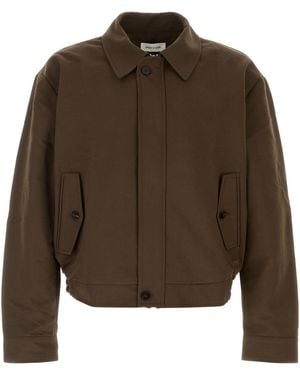 Ernest W. Baker Brown Cotton Bomber Jacket