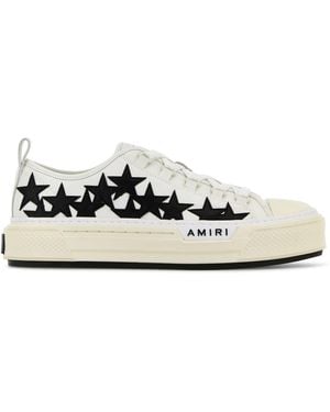 Amiri Sneakers Star Court in tela bianca - Bianco